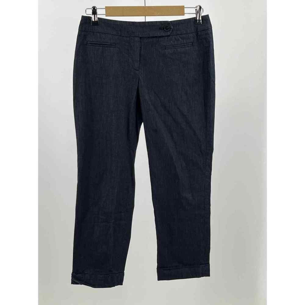 Ann Taylor Loft Capri Pants Womens Size 4 Blue Marisa Straight Leg Stretch